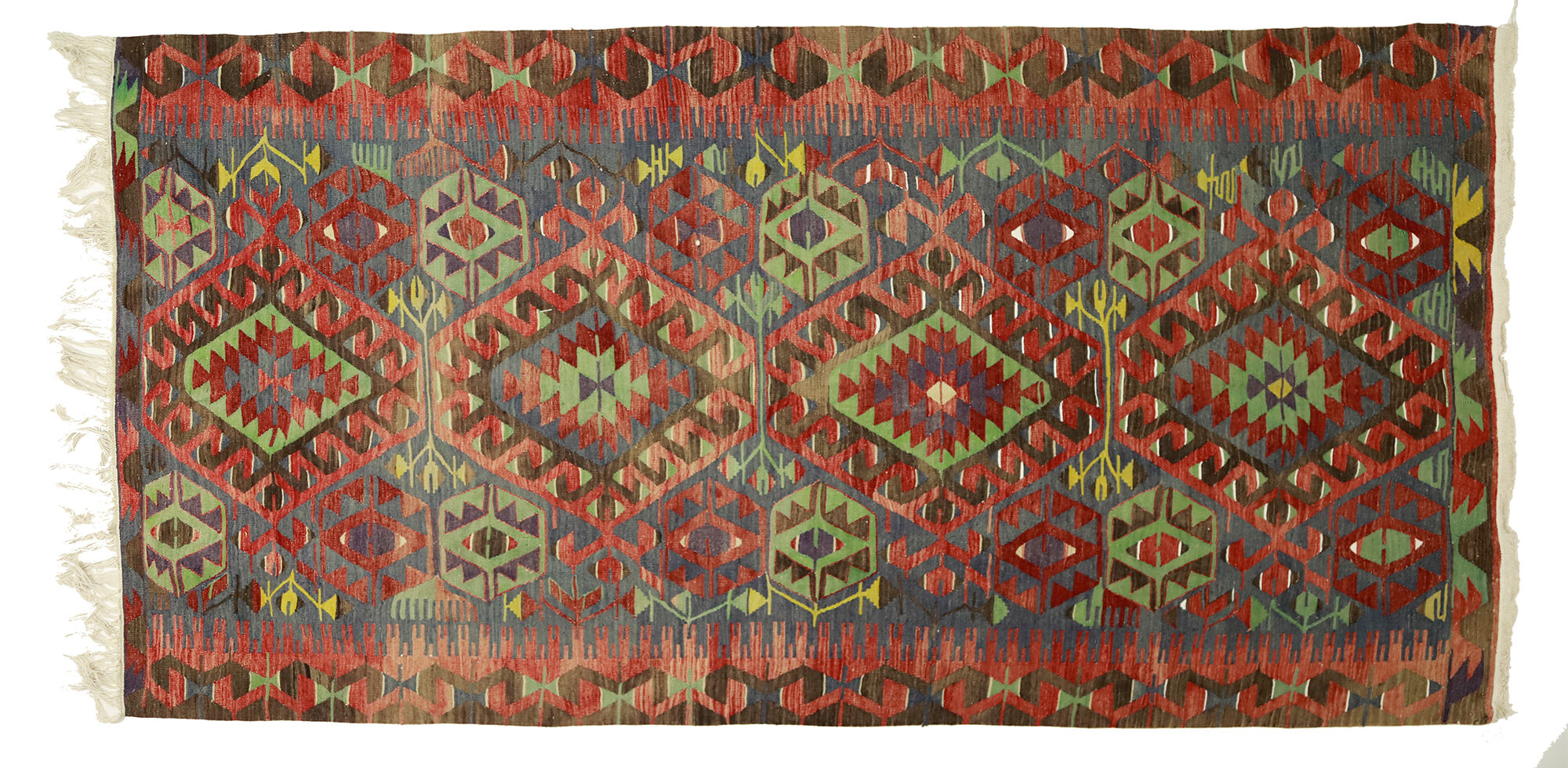 Anatolian handmade kilim rug 320 cm x 168 cm