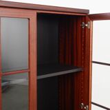 Vitrine en acajou, design danois, années 1970, fabriquée au Danemark