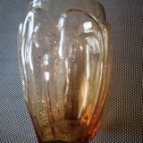 Small amber Art Deco vase