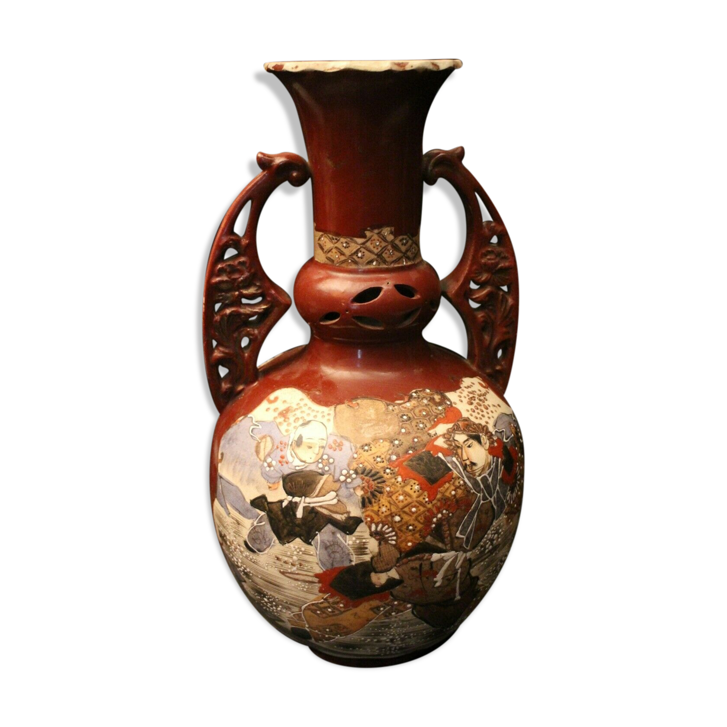 Satsuma Handle Vase Japan