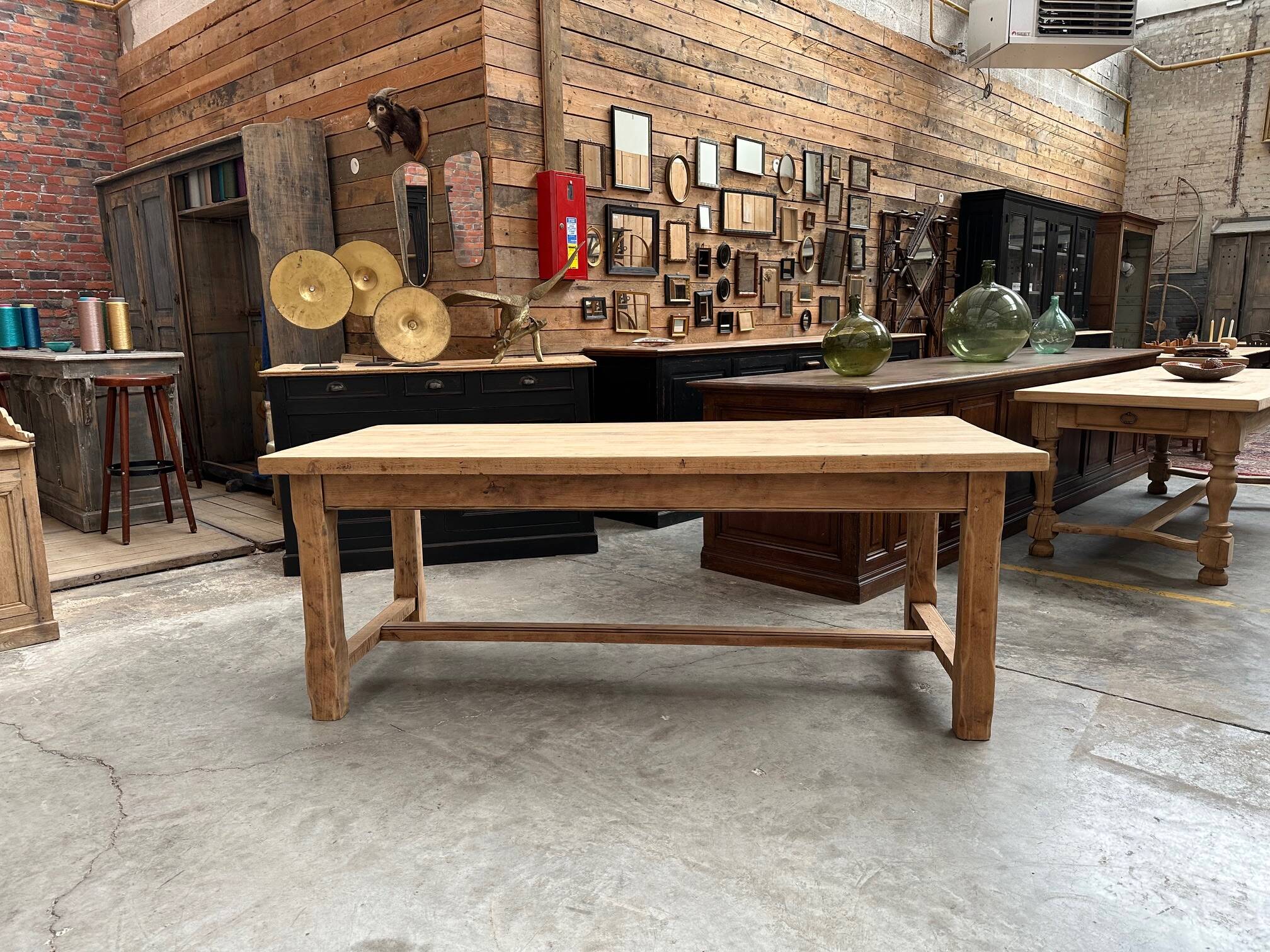 Solid oak farmhouse table
