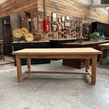 Table de ferme en chêne massif
