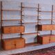 Mid century teak wall unit by Gustav Bahus, Norway 1960's