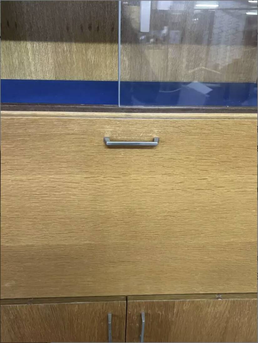 Small vintage secretary cabinet