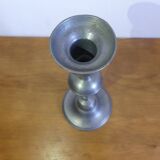 Pewter candle holder