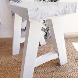 White bench