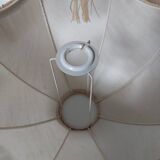 Hand-cut crystal and white marble lamp 57 cm