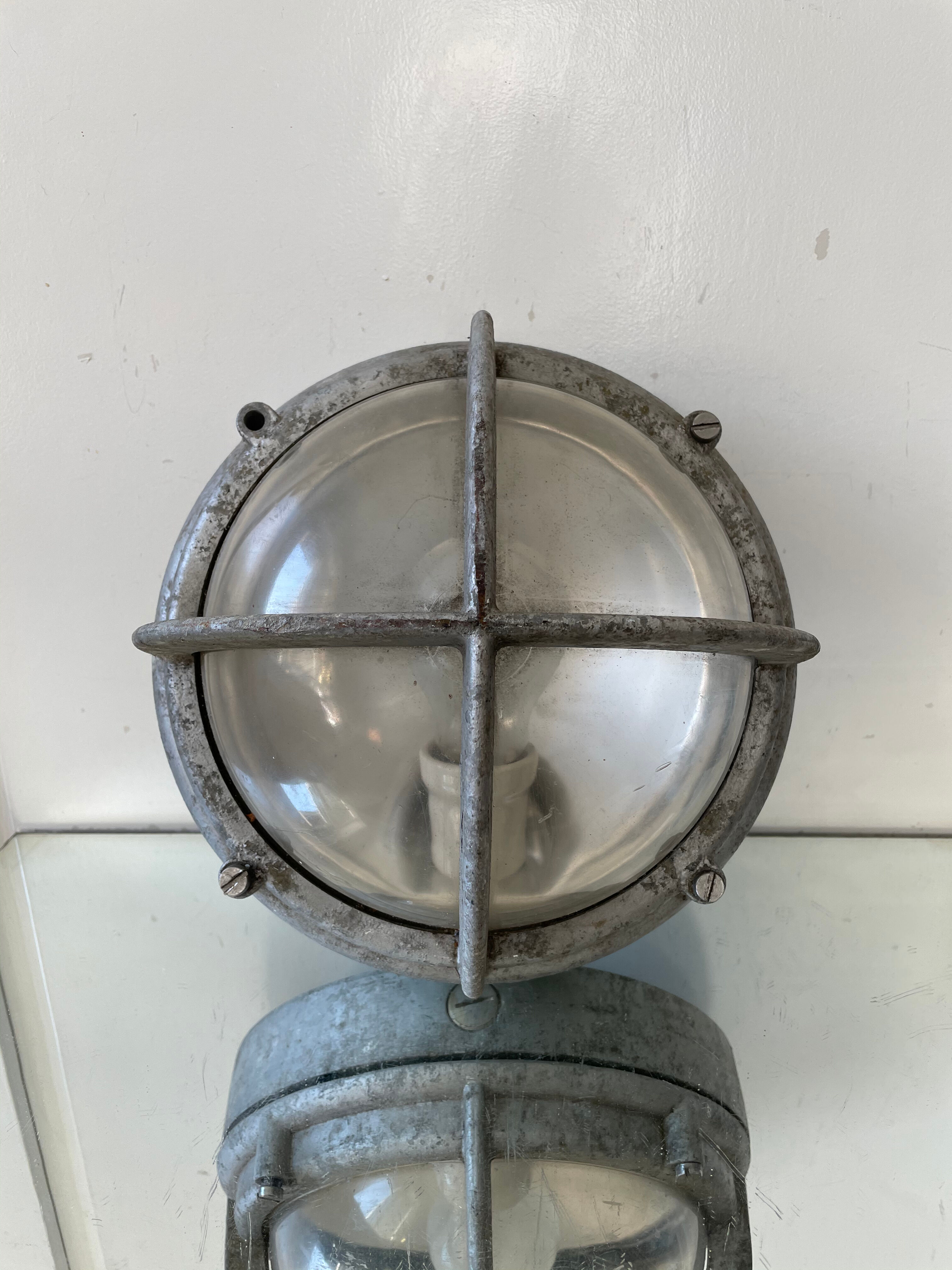 Danish Outdoor Lamp in Galvanized Metal