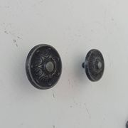 Pair of solid aluminium Victorian-style handles