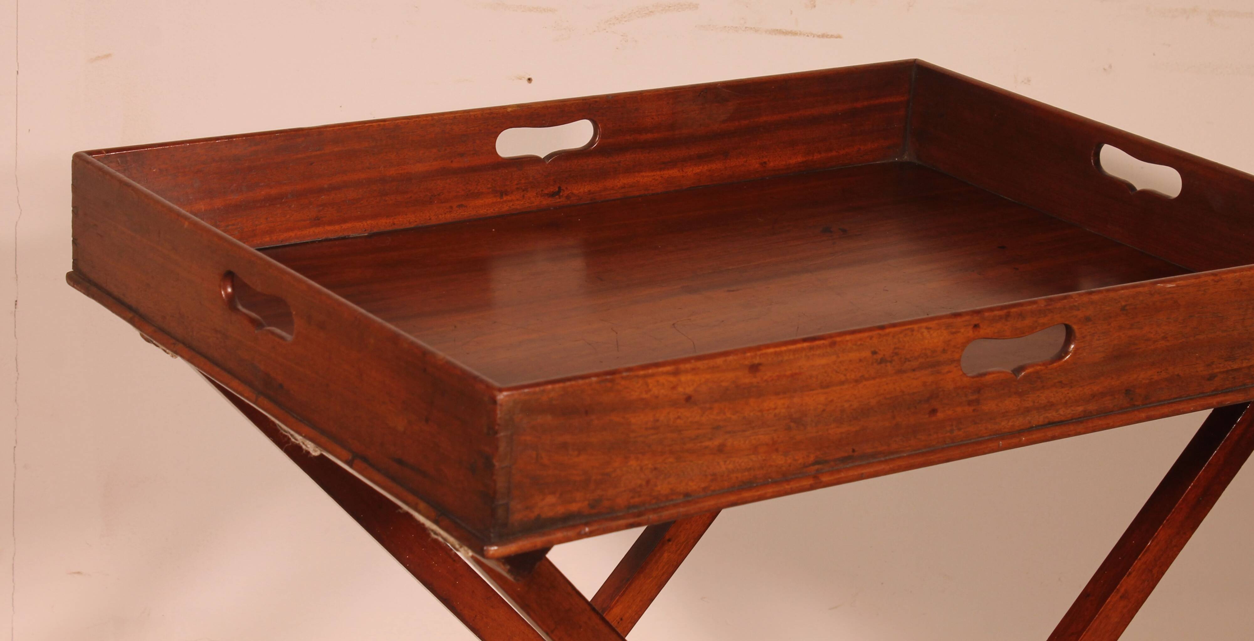 Mahogany Butler Tray Side Table circa 1800