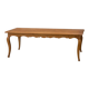 Wooden dining table with curved legs – authentic charm