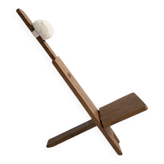 Minimalist brutalist armchair by Alain Gaubert - 1980