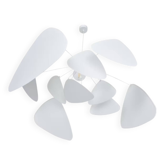 Suspension en métal et papier blanc Screen Murano