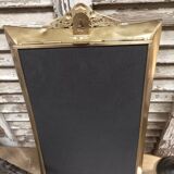 Scalloped and bevelled rectangle mirror