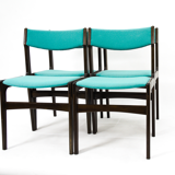A set of 4 danish chairs