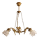 Golden bronze lustre with musical cherubs in vintage Louis XV style - lighting