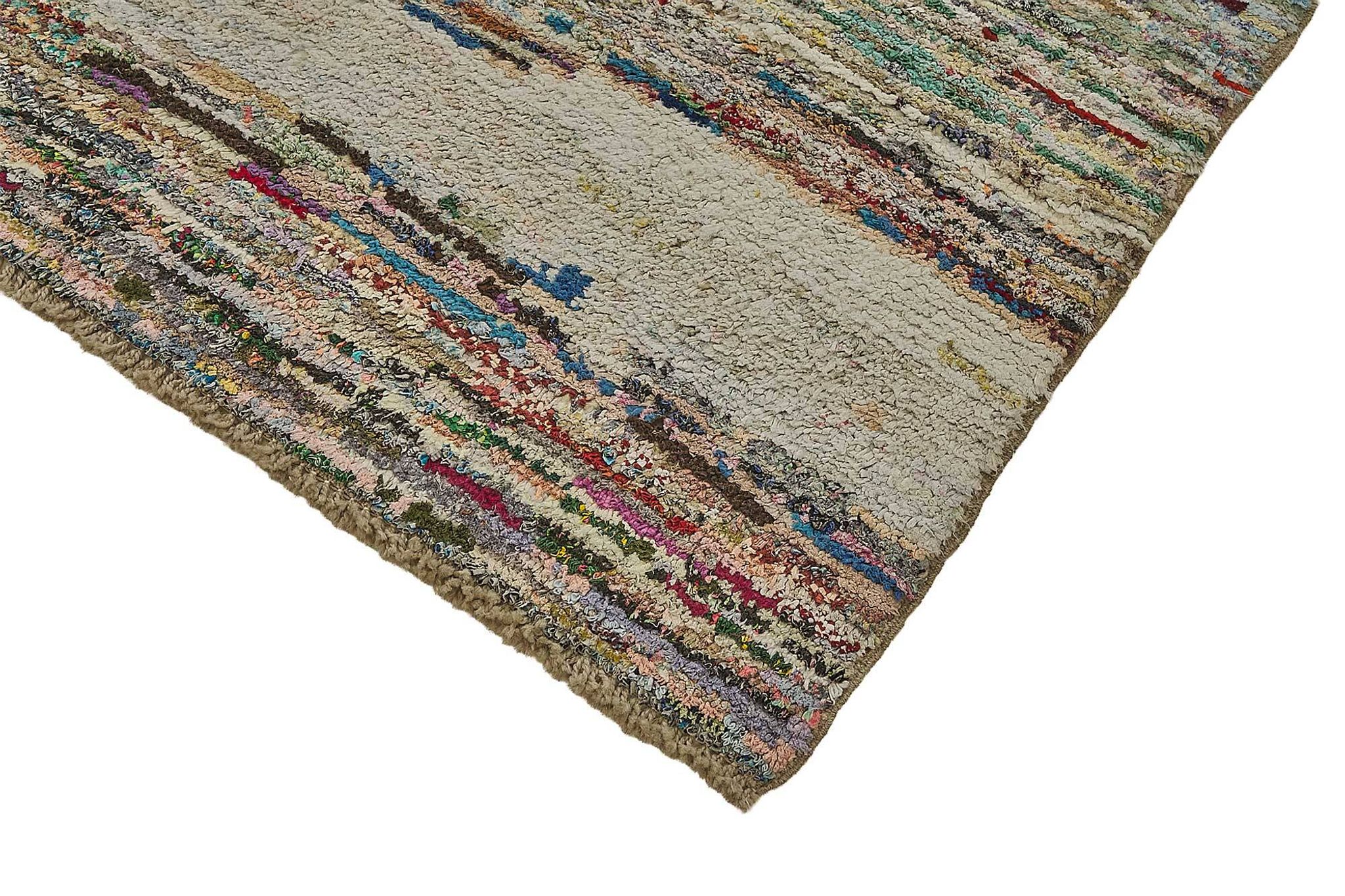 Tapis boho recyclé turc fait main 254 cm x 303 cm