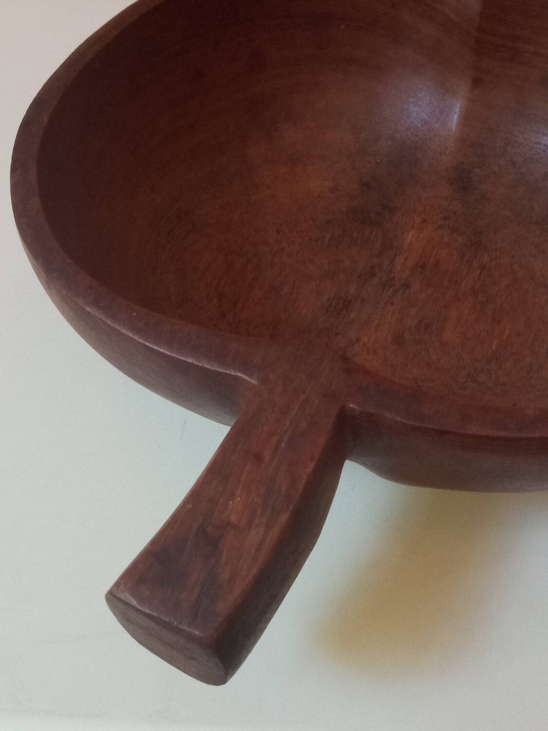 Teak apple bowl