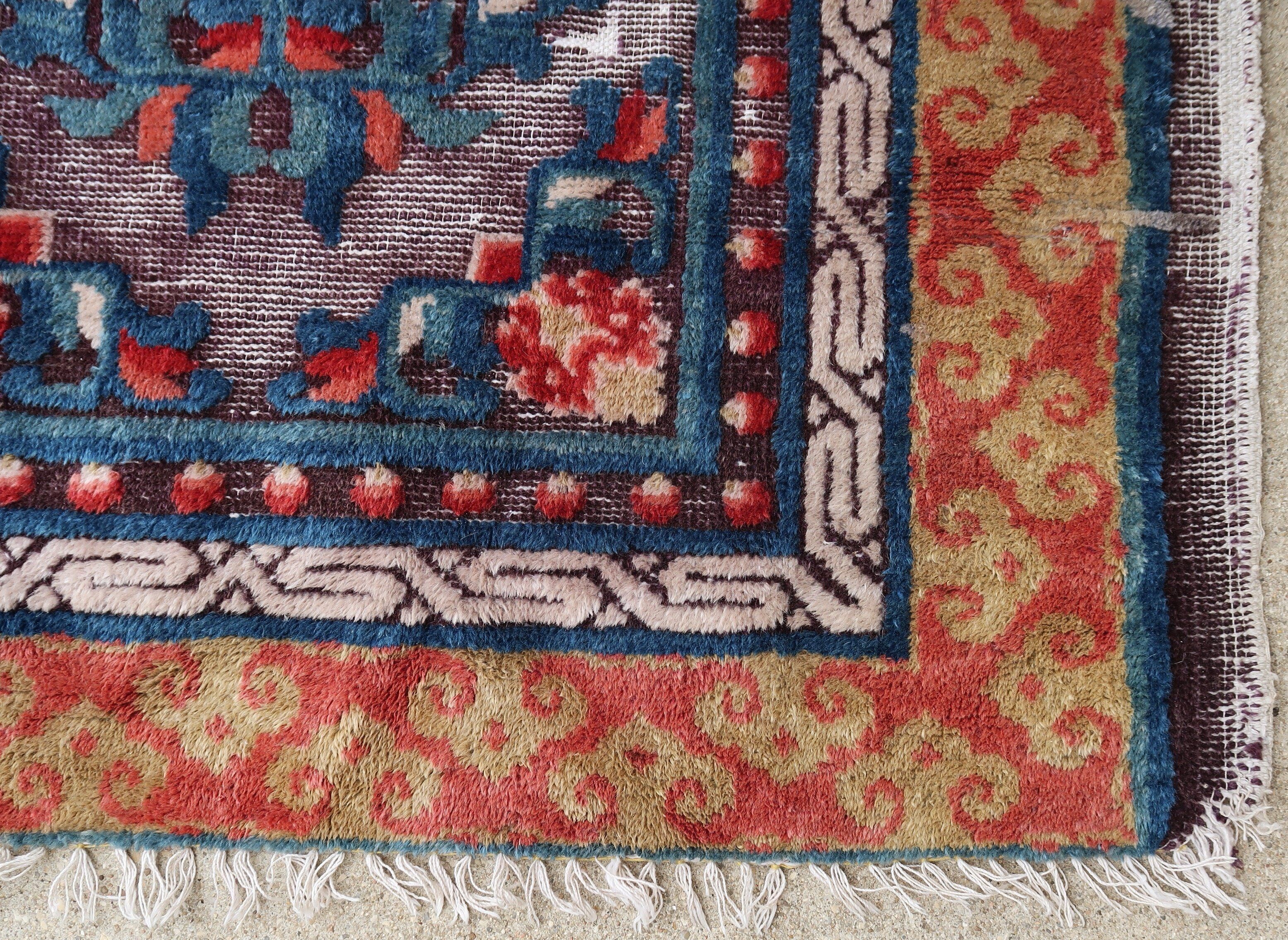 Chinese rug 1850 160 X 80 cm