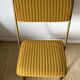 Lafuma folding chairs in velvet and gold metal