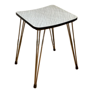 Tabouret formica pieds eiffel