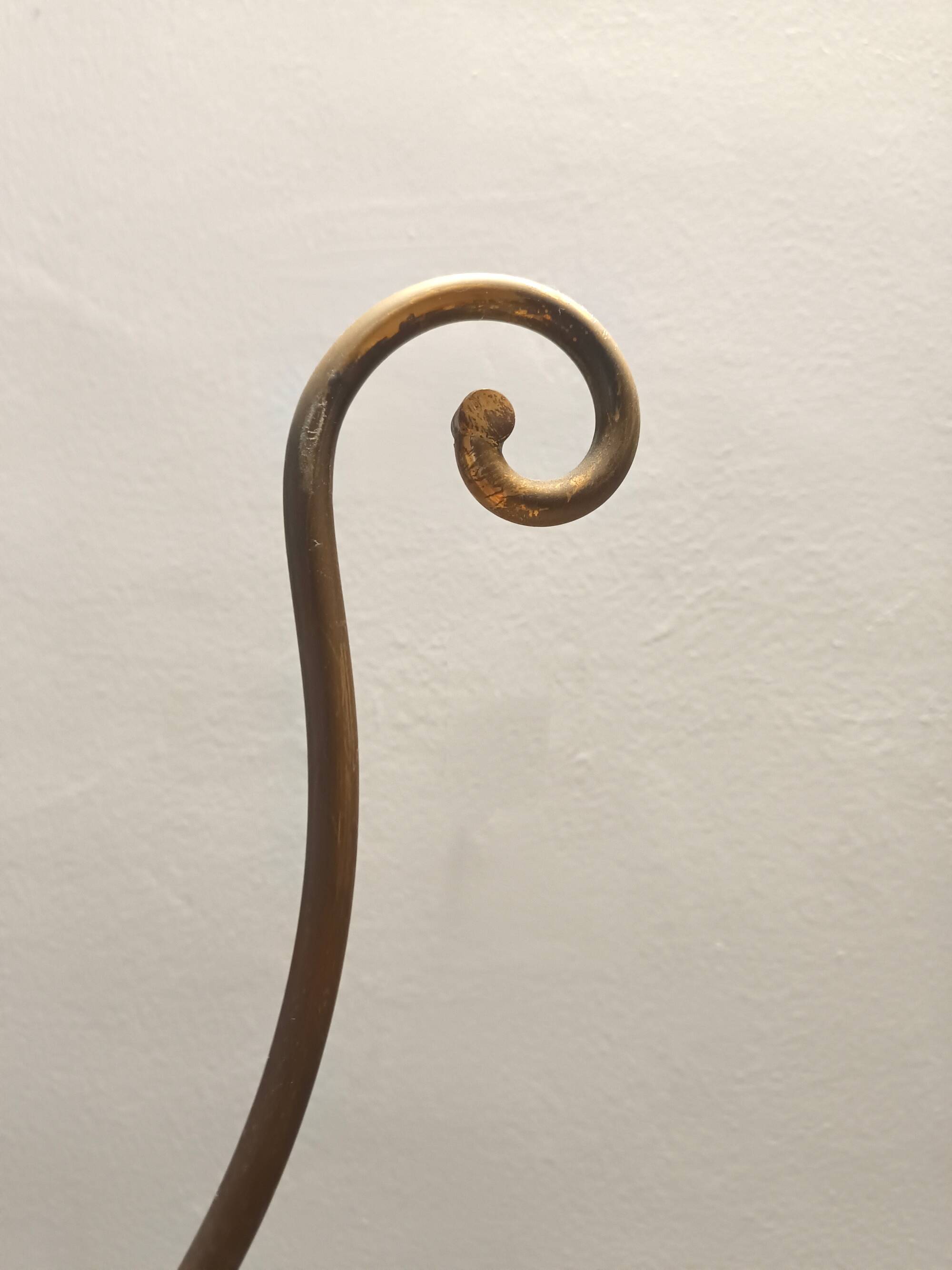 Brass Iron Hat and Coat Rack by Meazza in the Style of Piero Fornasetti, It