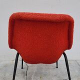 Vintage armchair in original French terry fabric - 1970s