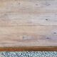 Oak farmhouse coffee table with spindle legs and one drawer, late 19th century