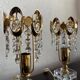 Pair of crystal lamps from the 80s