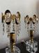 Pair of crystal lamps from the 80s