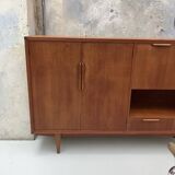 Vintage Scandinavian high sideboard 1960