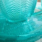 Mint green tea or coffee cups