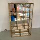 Vitrine laiton et miroir