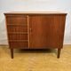 Buffet latéral en teck rétro des années 50, vers 1960, design danois, Scandinavie.
