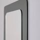 Vintage 1970s Wall Mirror in Smoked Glass, Italian Design