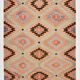 Tapis de sol tribal kilim vintage vert clair, 176x301 cm