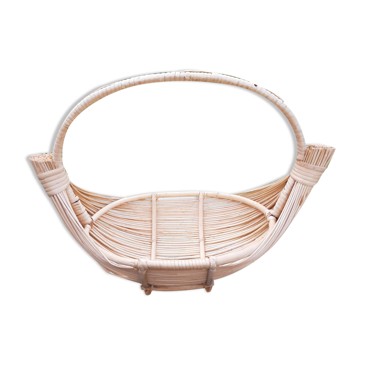 Vintage wicker fruit basket