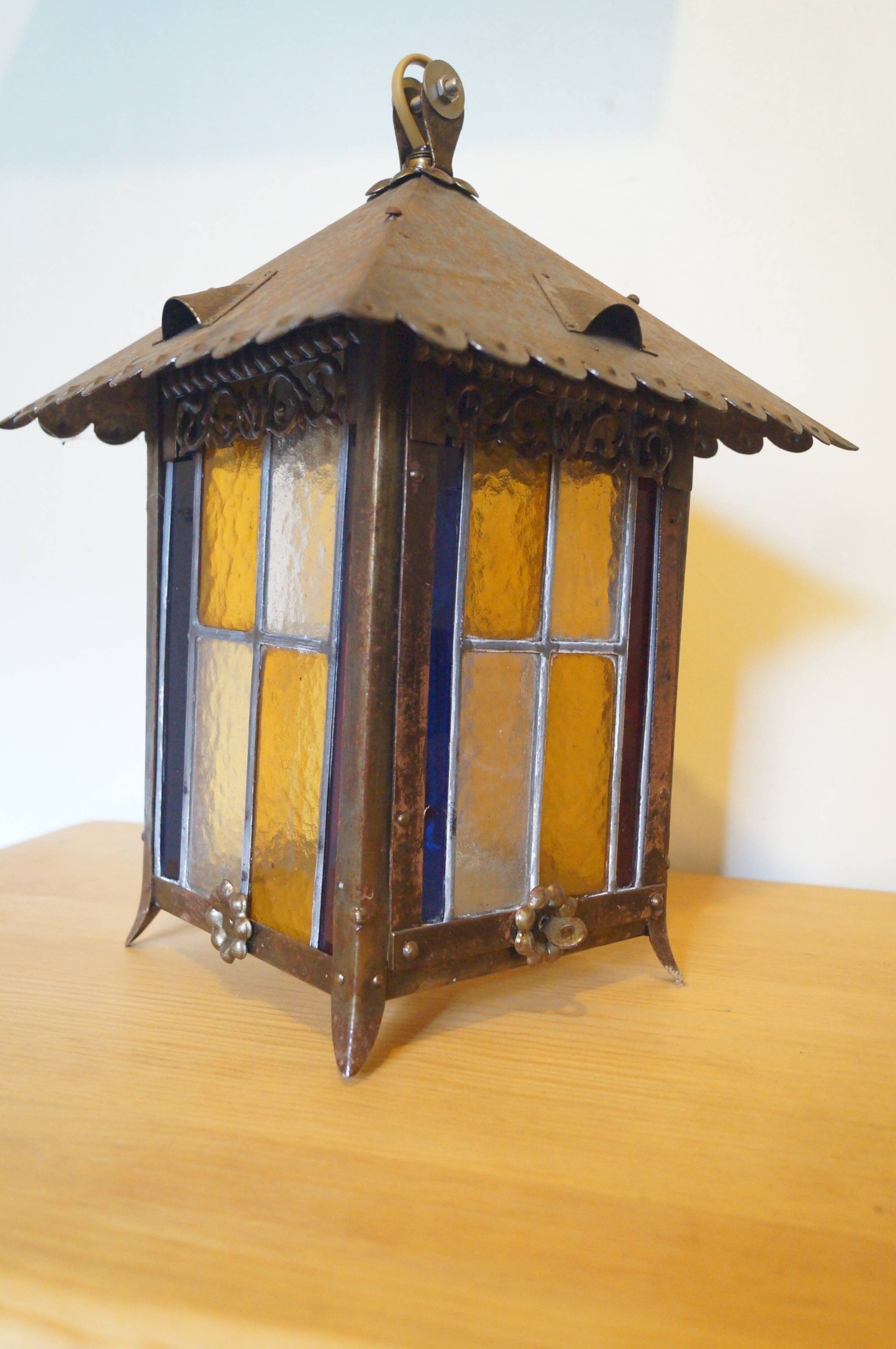 Stained glass lantern 1930
