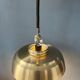 Mid-Century aluminium pendant with orange lacquer