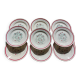 Assiettes plates gien bel ami