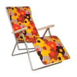 Chaise longue transat pliante vintage