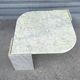 Table basse oeil italienne en marbre onyx, 1970