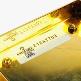 Faceted Crystal Glass & Gilded Brass Wall Light from Kinkeldey, Germany, 1970s