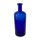 Cobalt blue glass pharmacy bottle