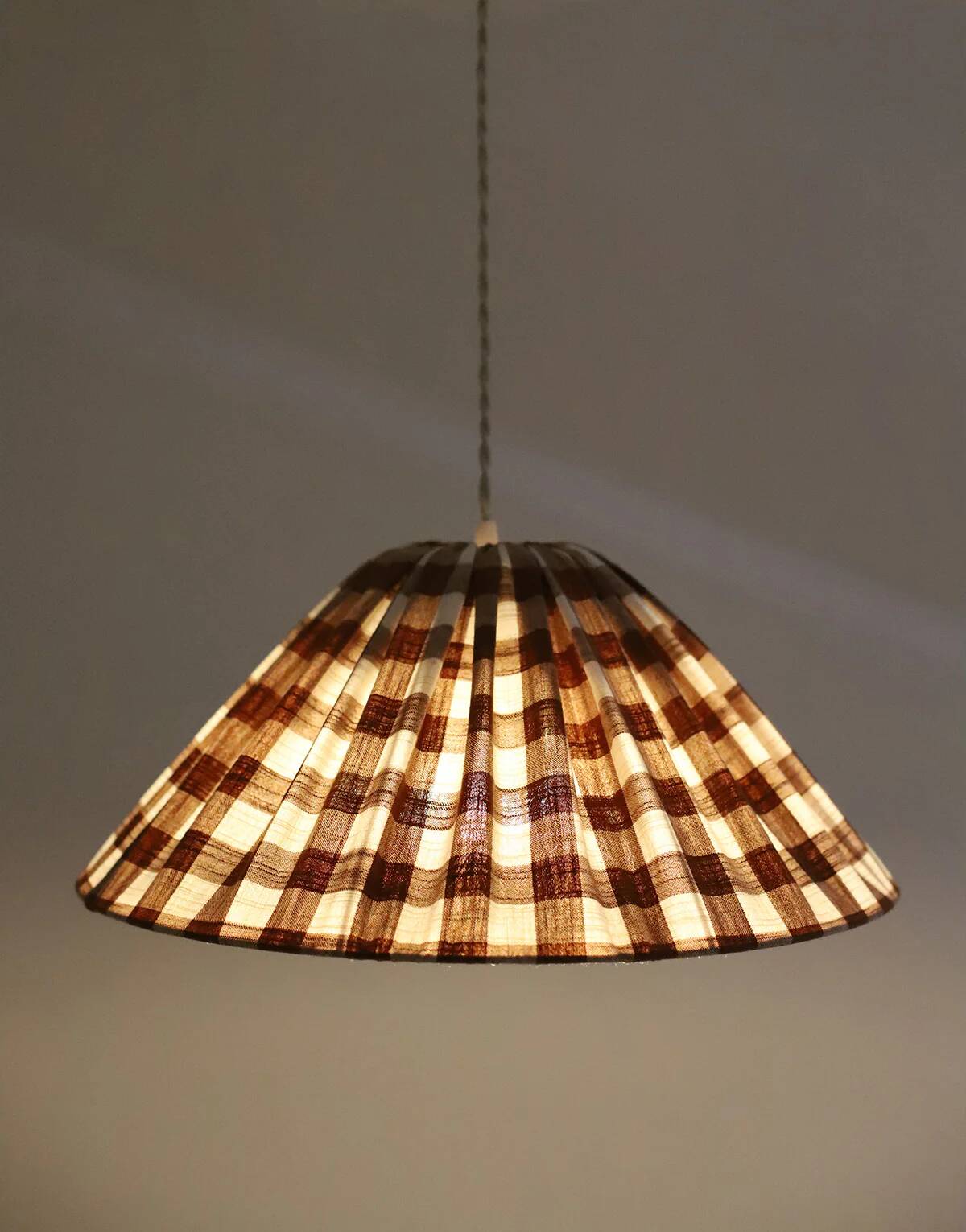 Malala "terra" large tile conical textile suspension
