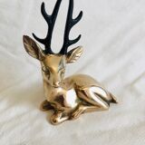 Massive brass deer