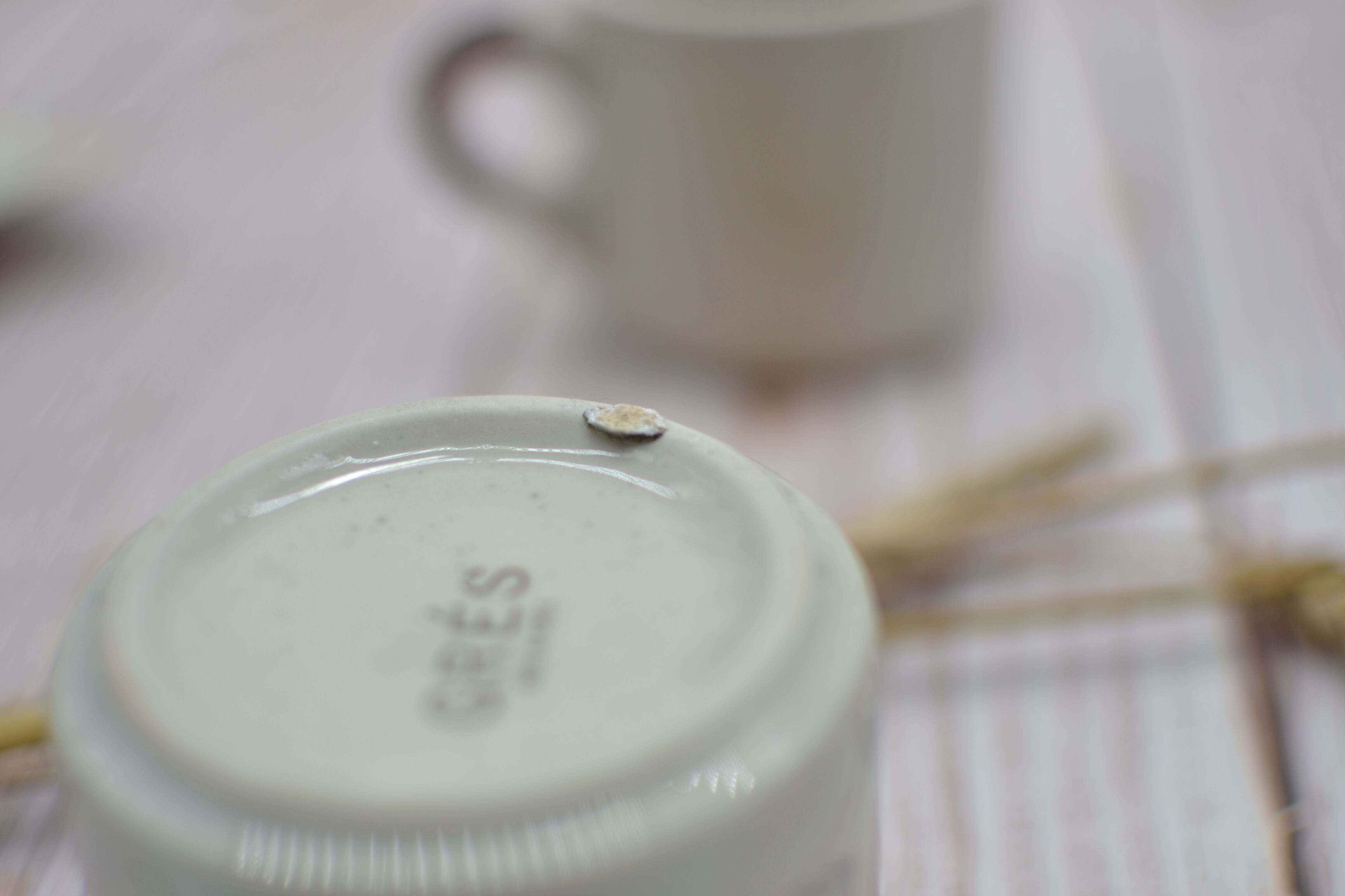 Duo of vintage cups I love you Me too