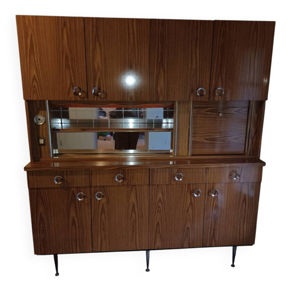 Buffet vintage en formica couleur bois