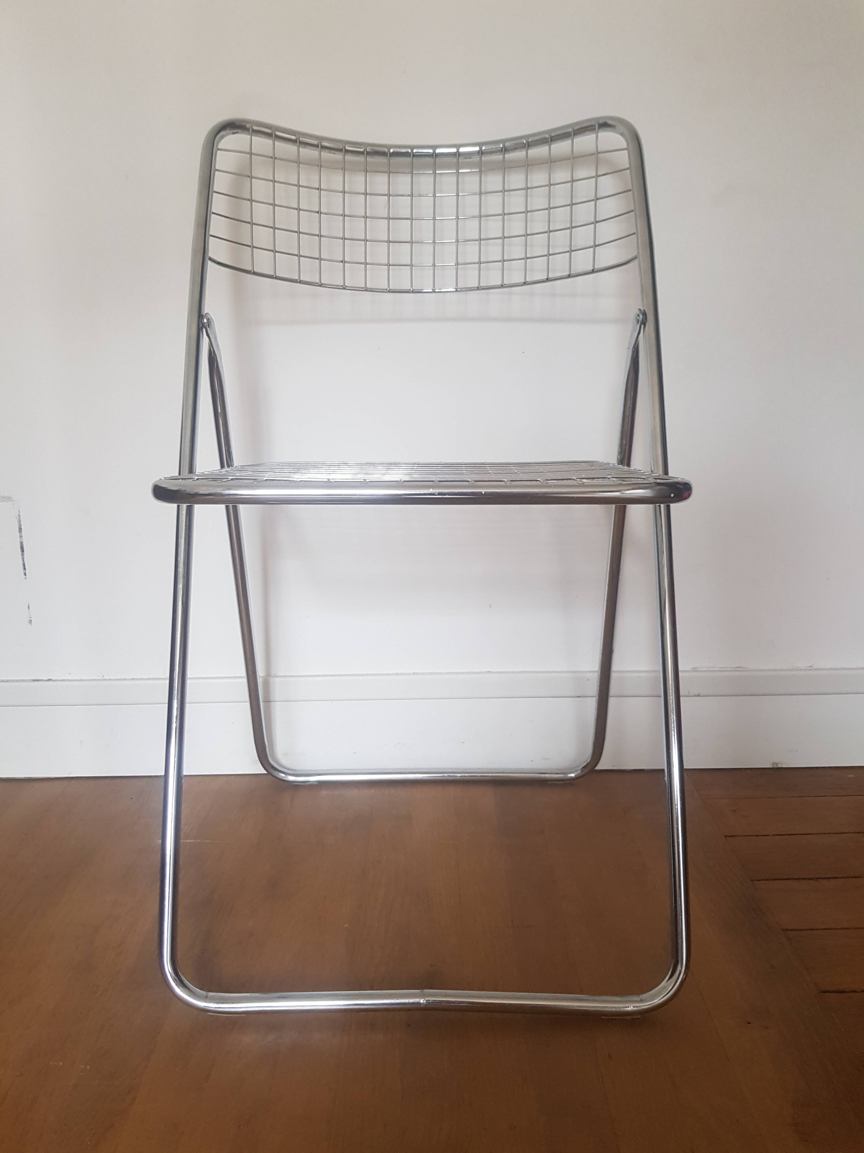 Chaise pliante modèle rappen par Niels Gammelgaard