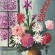 Tableau peinture sur toile bouquet de fleurs